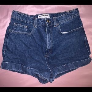 American Apparel High-Waist Denim Short Med Wash